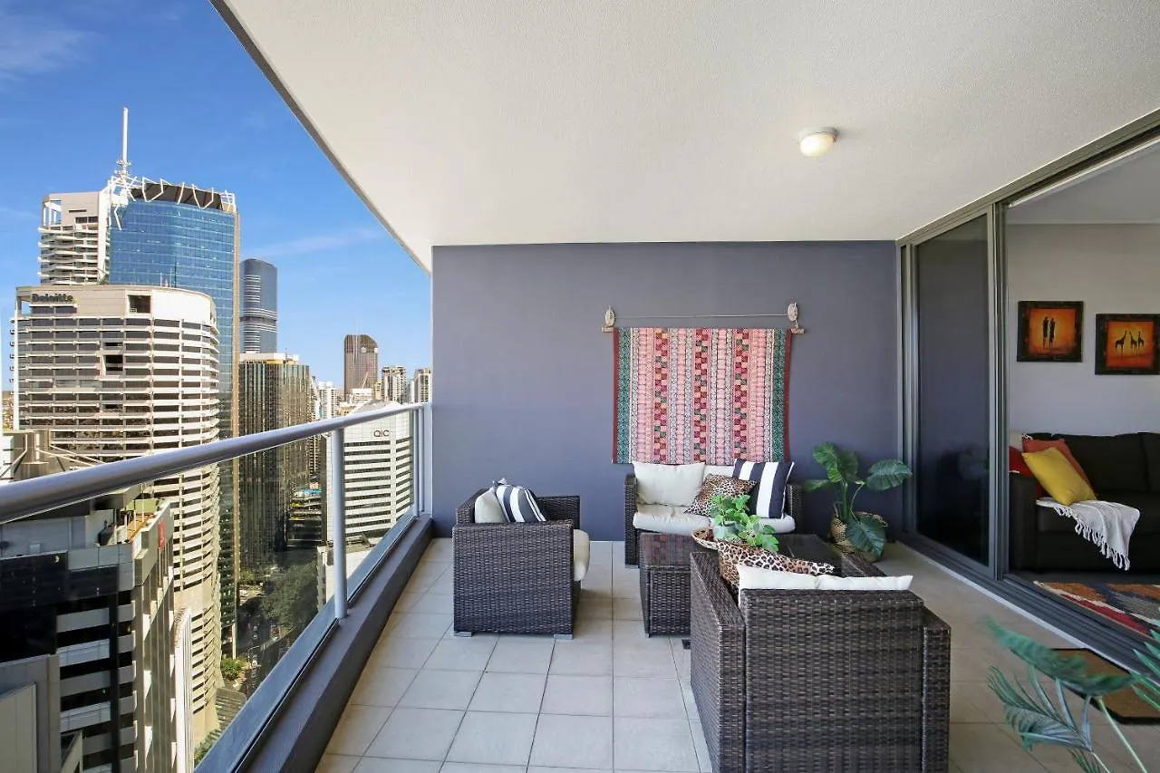 公寓 African Escape On Level 38 - Balcony With Views 布里斯班 澳大利亚